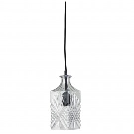 Oriel Lighting-Decent 4 Retro Vintage Cut Glass Pendant